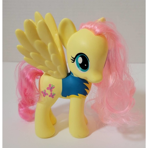 My Little Pony Fluttershy G4 Gen 4 2010 6" Brushable C029A MLP Pink Yellow - Picture 4 of 10